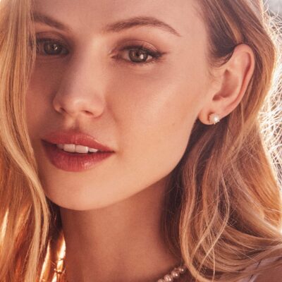 Ashton Gold Pearl Stud Earrings