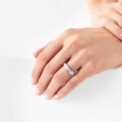 Platinum 1.50ct Brilliant Cut Goldsmiths Brightest Diamond Eternity Ring