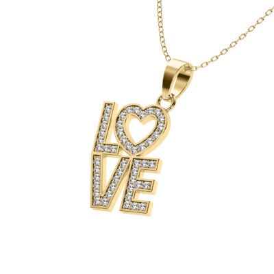 LOVE Pırlanta Kolye